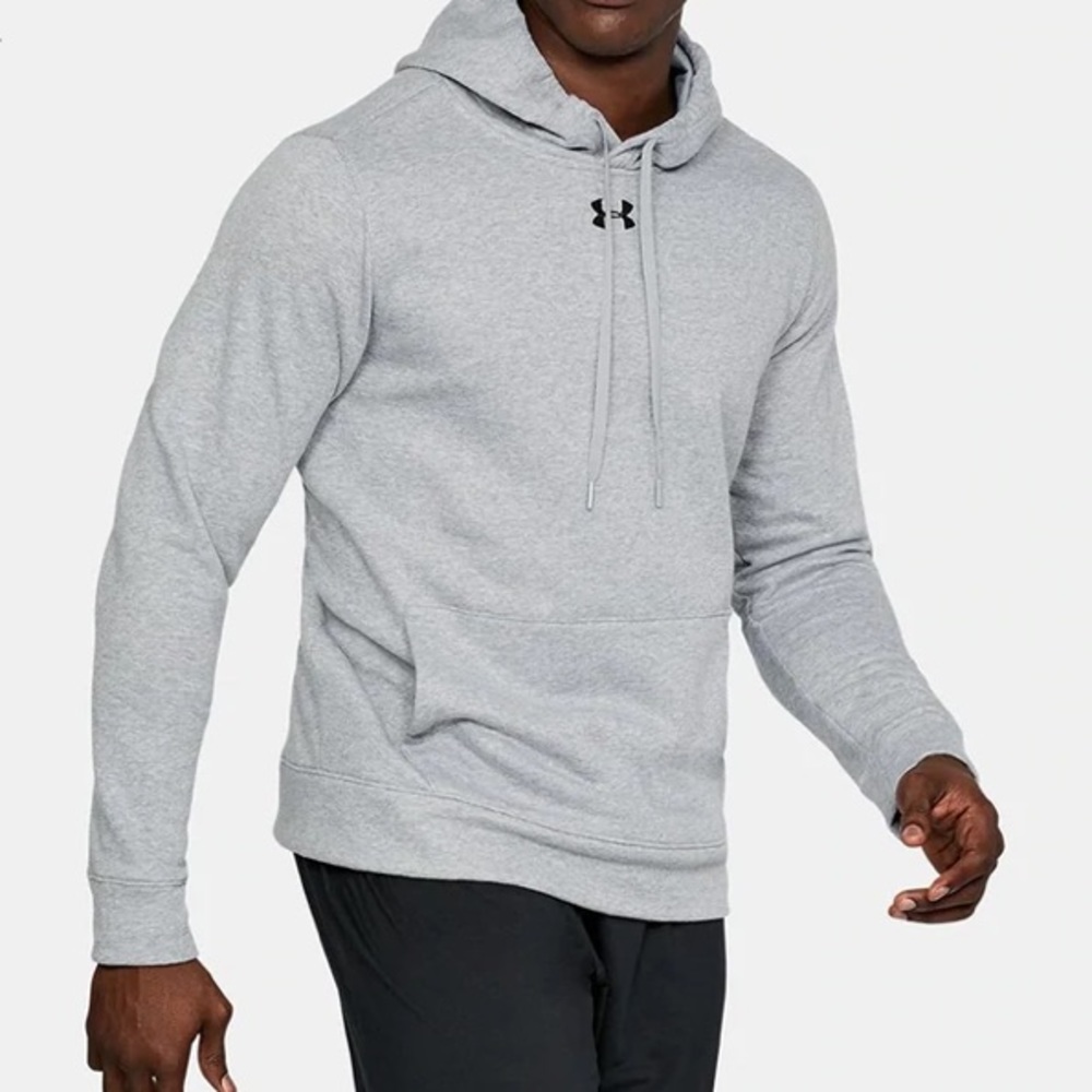 UNDER ARMOUR MEN'S GRAY UA HUSTLE FLEECE HOODIE